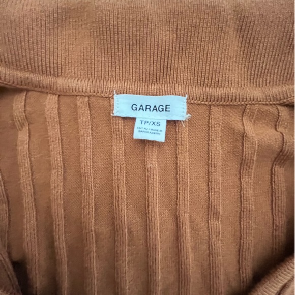 Redwood/birch lettuce trim orange crop top - Picture 3 of 3